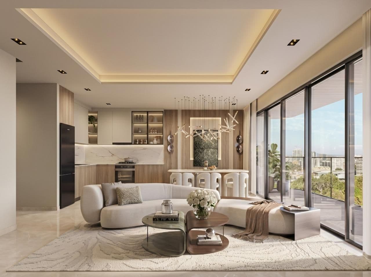 Seasons Riverside open-plan living and dining