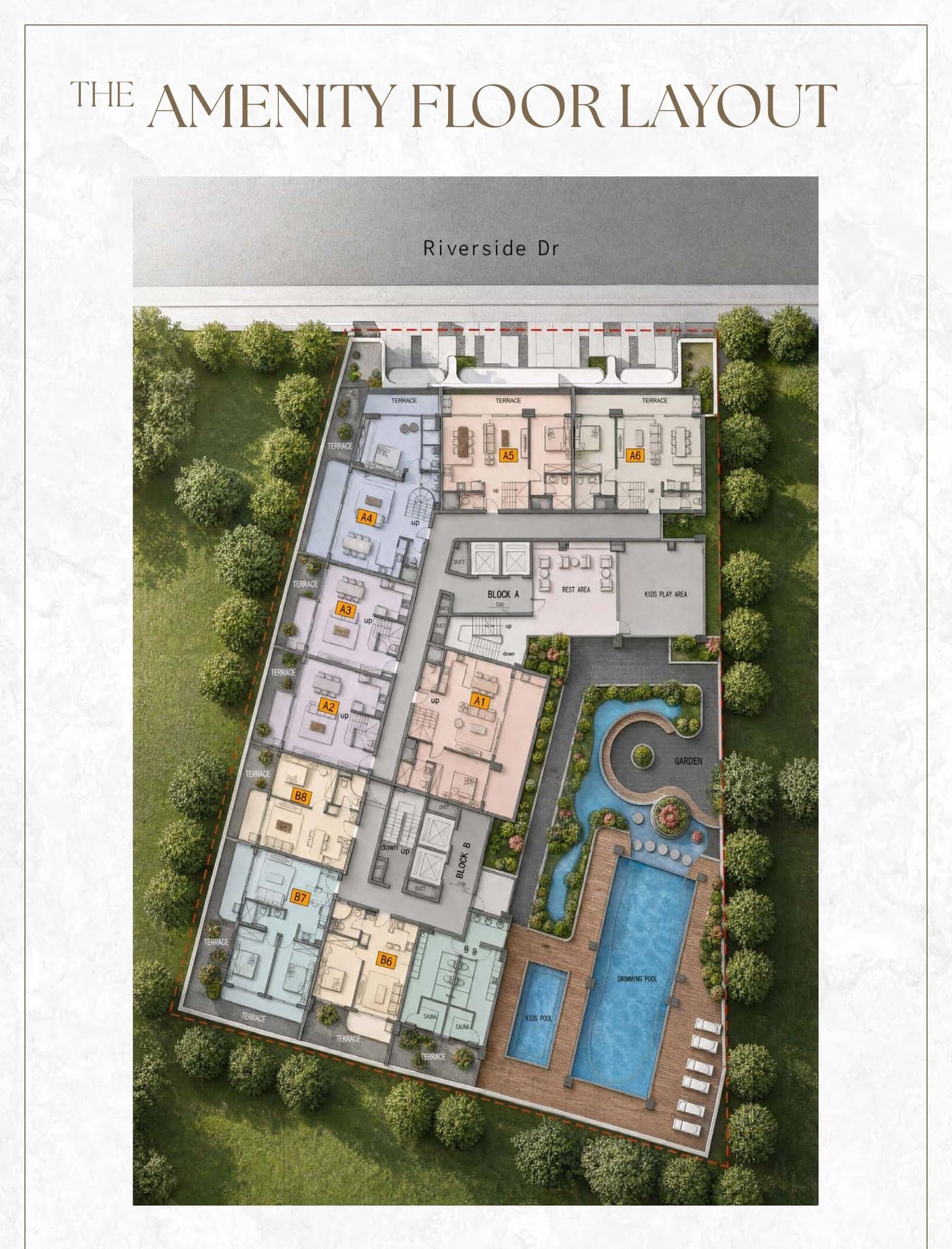 The amenity floor plan